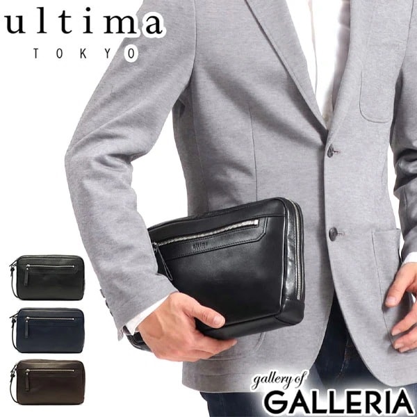 クラッチバッグ ultima TOKYO バッグ ケヴィン セカンドバッグ L字ファスナー A5 小さめ コンパクト 本革 革 レザー ビジネス シンプル メンズ 77992