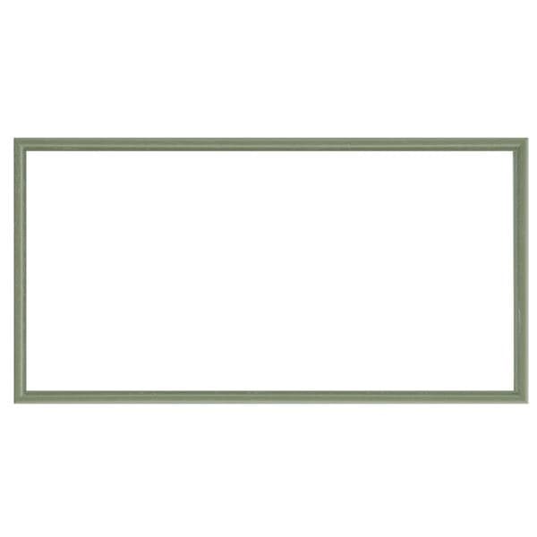 ナチュラル仕様 額縁/フレーム (横長型 450×200 グリーン) 吊金具付き 木製 5,380円
