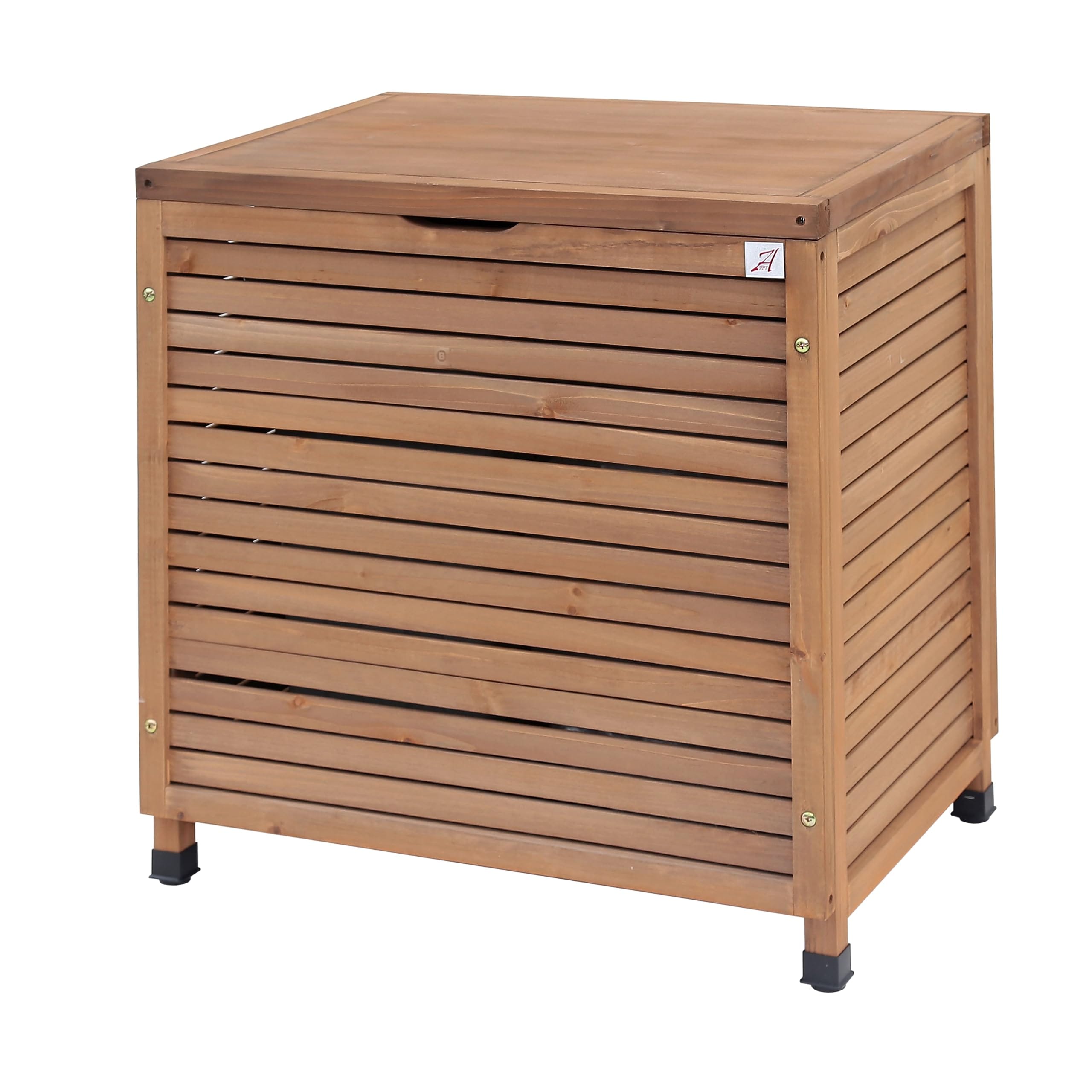 木製ダストボックス ライトブラウン 幅70ｘ奥行50ｘ高さ70cm 重量9 屋外用 ごみ置き 天然木製 エクステリア おしゃれ