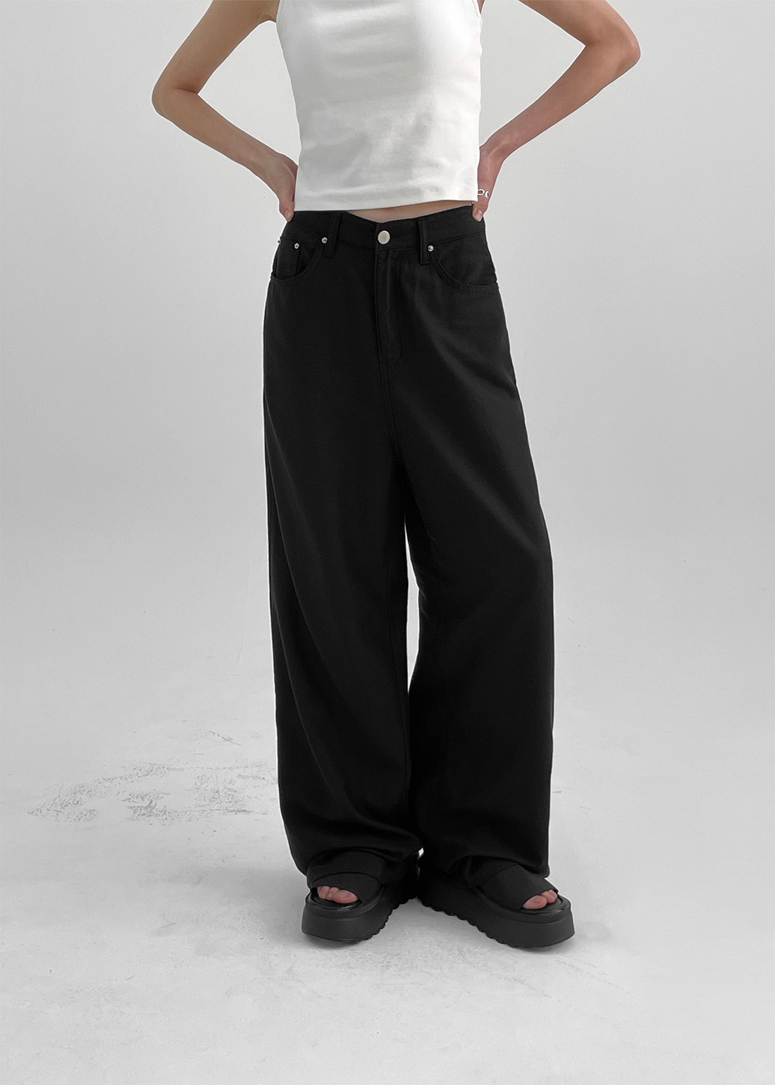 ピクシスサマーワイドコットンパンツ