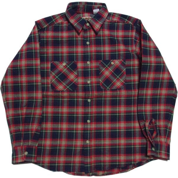 カムコ ヘビーコットン フランネルシャツ ネイビー CAMCO CC2-016