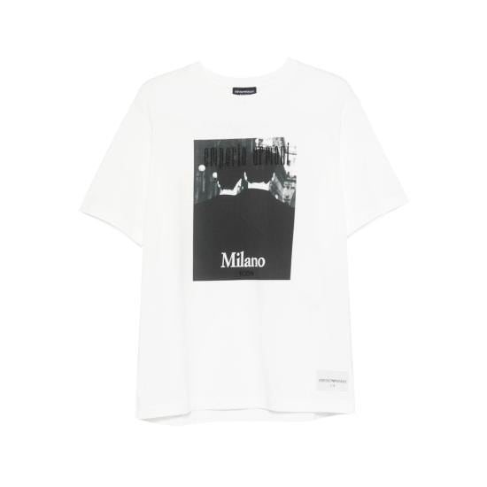 EMPORIO ARMANI Men Tops AF23082 EM004751 F0041 WHITE BLACK