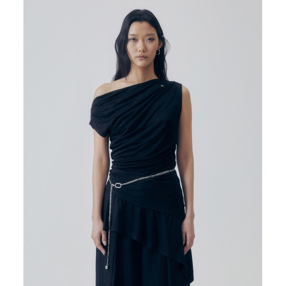 TREEMINGBIRD Ruched Soft Jersey Onepiece Black TM2535O 12,624円