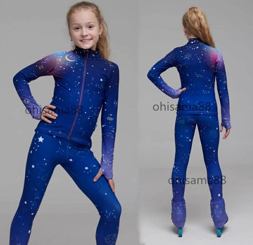 【早い者勝ちタイムセール】アイスフィギュアスケート スポーツウェア スケートウエア フィギュアスケート衣装 スケート アイススケート 上着+パンツ 2点セット フィギュアスケート アイスダンス 子供