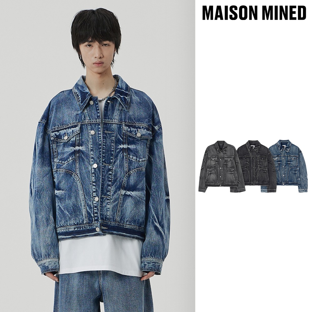 【MAISON MINED】 PINCH WIND DENIM TRUCKER