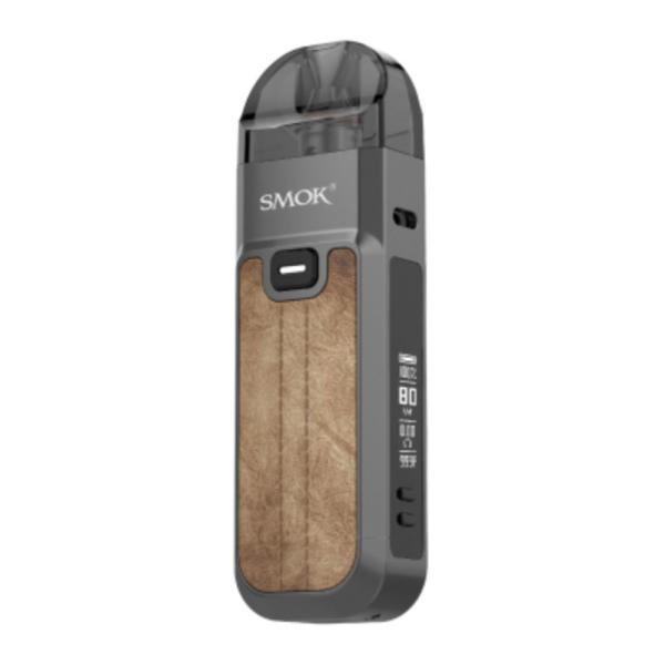 スモック SMOK Nord 5 80W ポッドシステムキット 2000mAh 5ml12ブラウンｘレザー