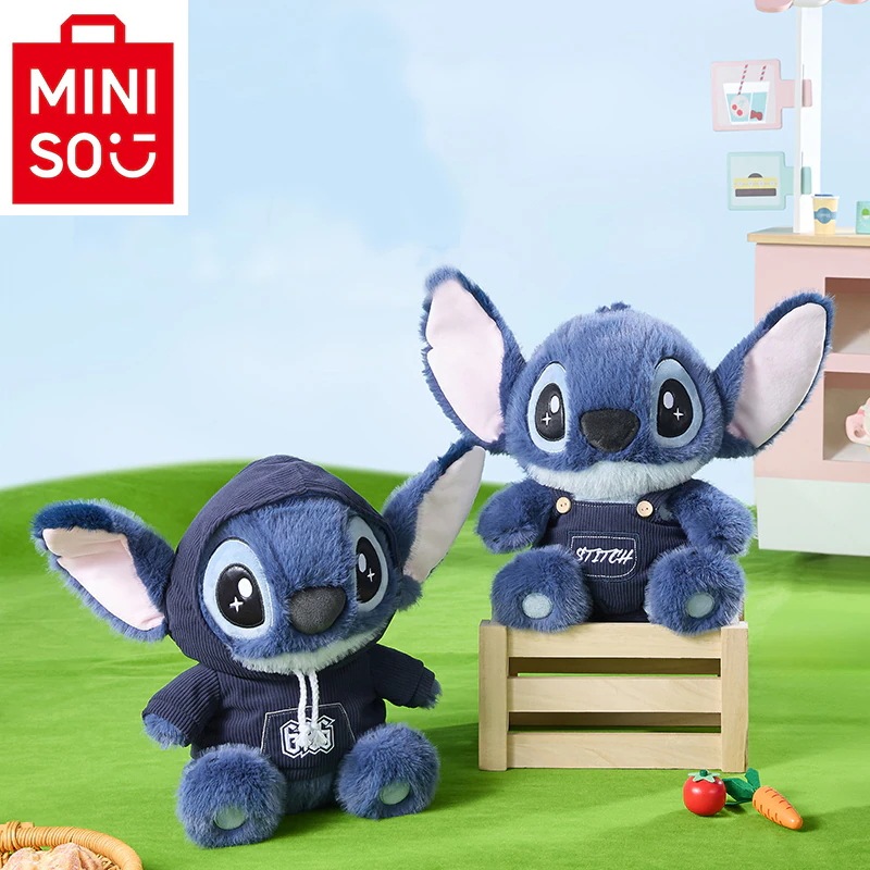 2025年新作m i n i s o名創優品 正規品保証ディズニーシリーズ スティッチシリーズ-No. 12 スティッチの座った人形
