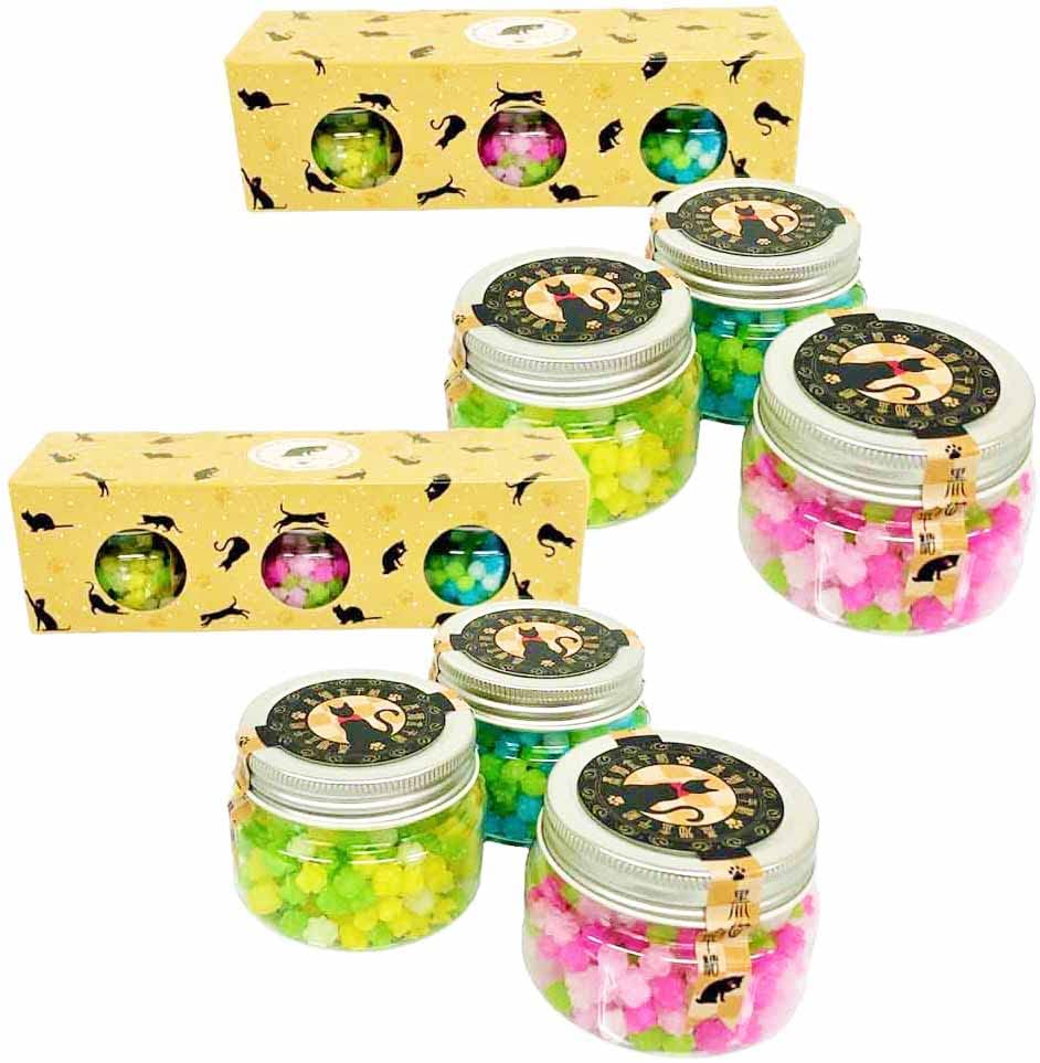 猫 お菓子 ギフト 黒猫金平糖 85g×3個入り 2箱セット こんぺいとう 国内製造 あめ 飴 アメ キャンディ プレゼント ねこ ネコ おやつ おかし 美味しい おいしい おみやげ 可愛い かわいい