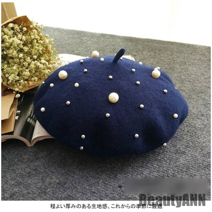 新生活 ベレー帽 レディース 帽子 ハット ビジュー付き パッチあり 純色 丸い あったか 暖かい 華やか スタイリッシュ お洒落 秋冬 秋新作 秋 春 冬 秋ファッション 冬物 春物 秋物 プレゼン