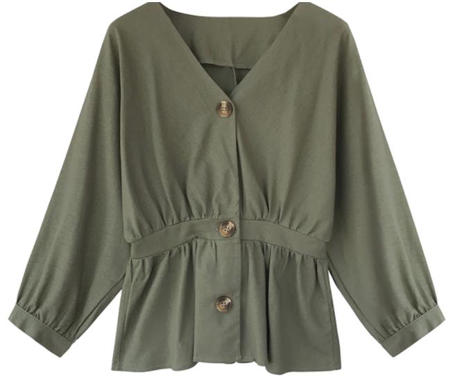 ウエストシャツの女性はワイルド2020新しいフランスのレトロデザインセンスニッチ長いスリーブ付きシャツ初秋のトップ