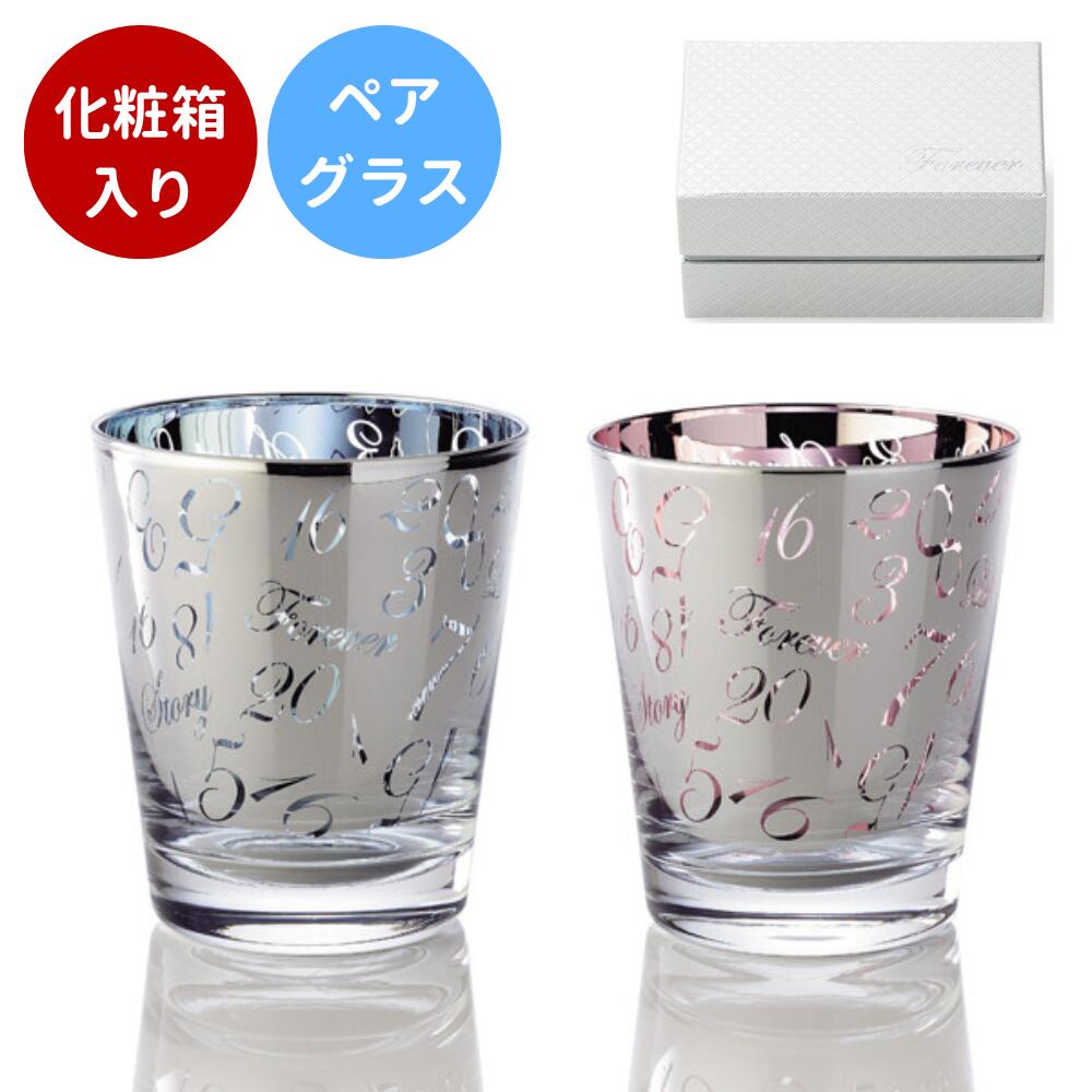 Forever R&B ペアグラス タンブラー2個セット 化粧箱入り 【ギフトセット】 ギフト 贈り物 プレゼント 贈答品 お祝い ペア 結婚祝い 還暦祝 記念日 記念品