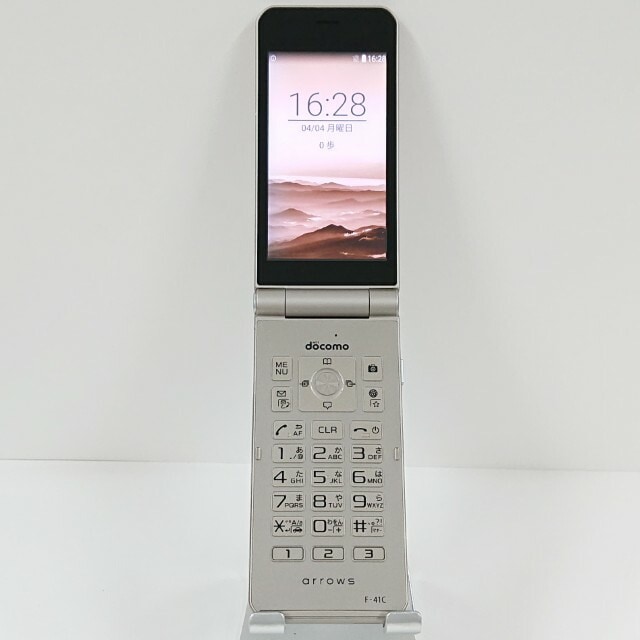 arrows ケータイ ベーシック F-41C ドコモ ゴールド 送料無料 本体 c20534 【中古】