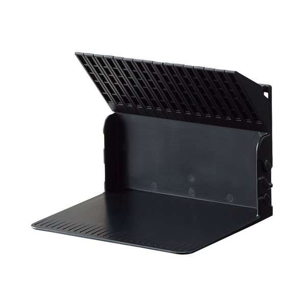 （まとめ） リヒトラブ1冊でも倒れないブックスタンド Medium ブラック A-3579-24 1個 (×5セット)