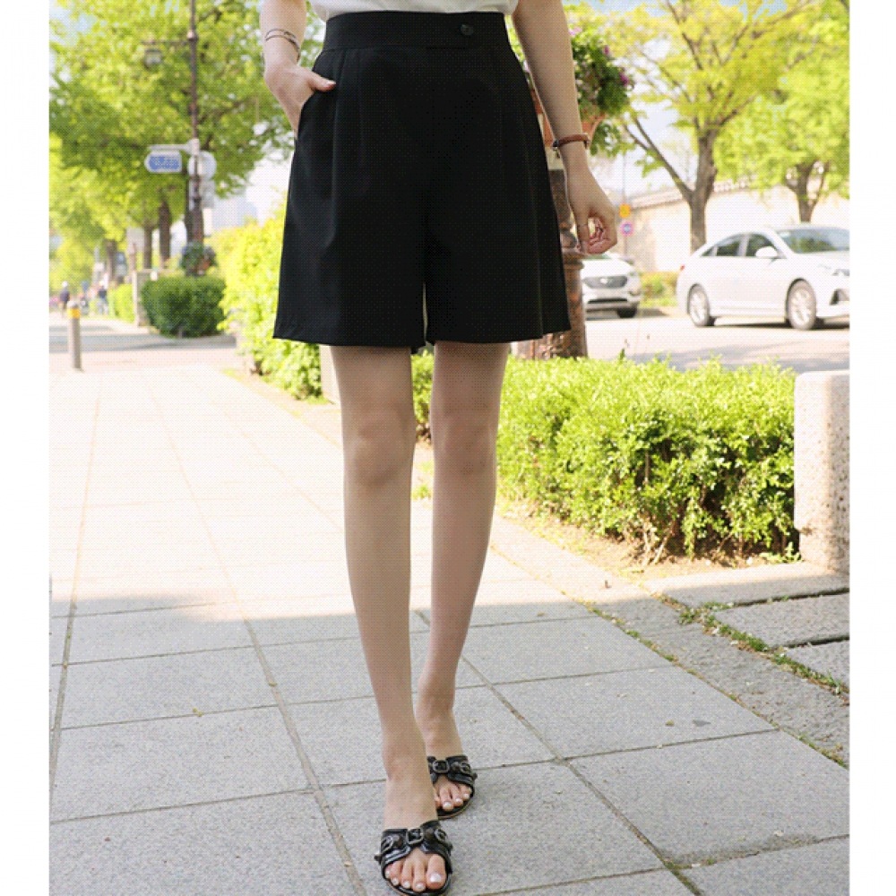 クリック＆ファニー ピンタックショートパンツ S,M,Lサイズ