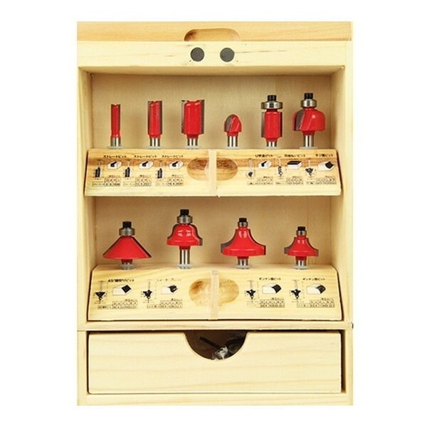 E-Value 超硬ルータービットセット ERB6-10R