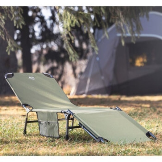 [倉庫管理]　ティンバーリッジ　三つ折りコット ／ ラウンジャー　オリーブ色