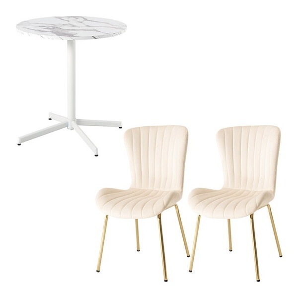 LT-4931MWH-63IV-S テーブル&チェア3点セット メーカー直送 22,755円