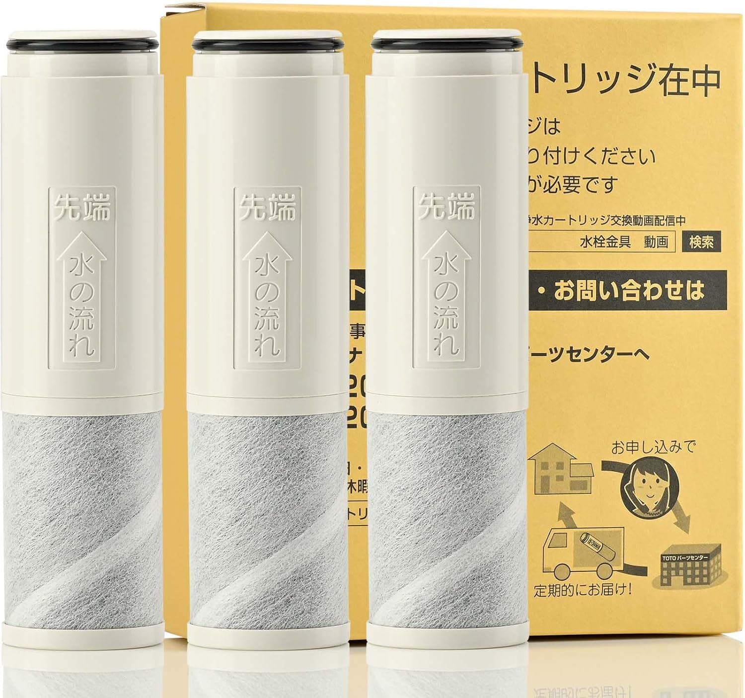 【正規品】TH658-1S 交換用浄水器カートリッジ 蛇口 (TH68S 3個入り) オールインワン塩素除去カートリッジ