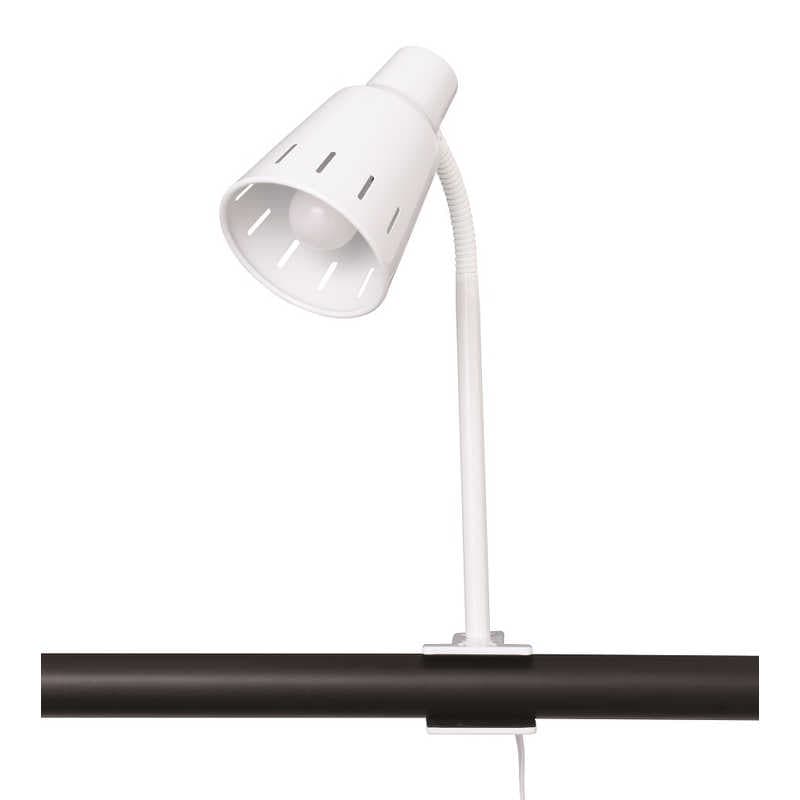 東京メタル　クリップライト ホワイト 60W相当LED電球(電球色)付 ［LED /電球色］　YH10WC