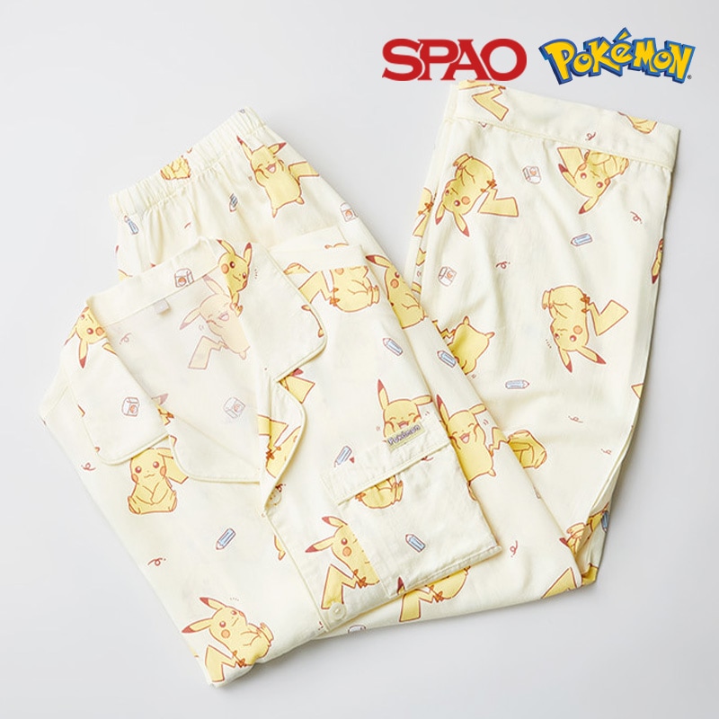 男女兼用大人春秋用パジャマ ポケモン(ピカチュウ) S-XXL