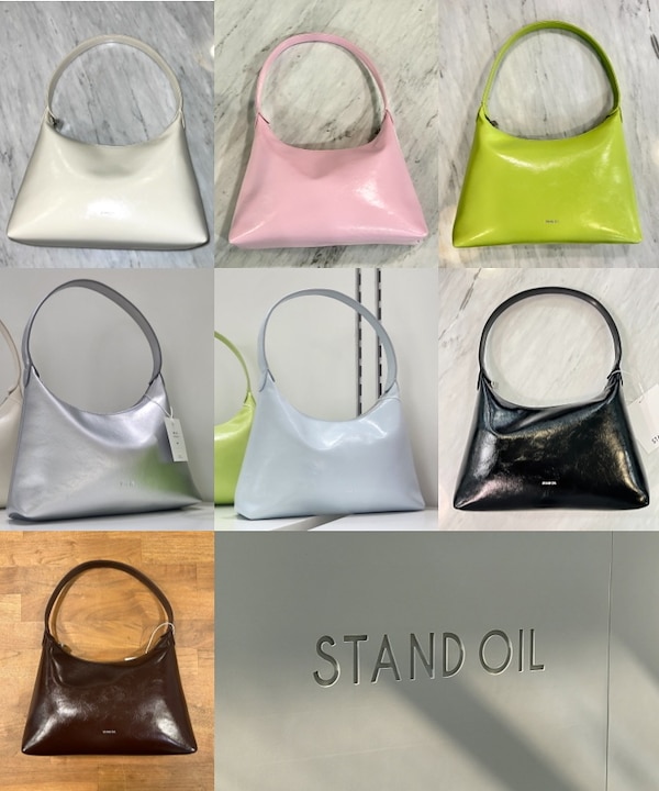 Qoo10 STAND OIL PLUMP BAG 飾りなし ジッパー