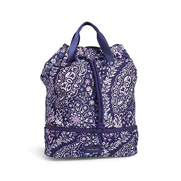 Vera Bradley Recycled Lighten Up Reactive Sport Gym Bag， Belle Paisley 並行輸入品