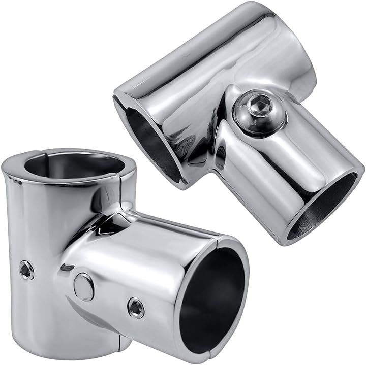 オーニング テント キャンプ ヨット自作用 ステンレス ジョイント パイプフォーク パイプ用 取付金具 Ｔ字 組み立て継手 SU316 25mm 2個