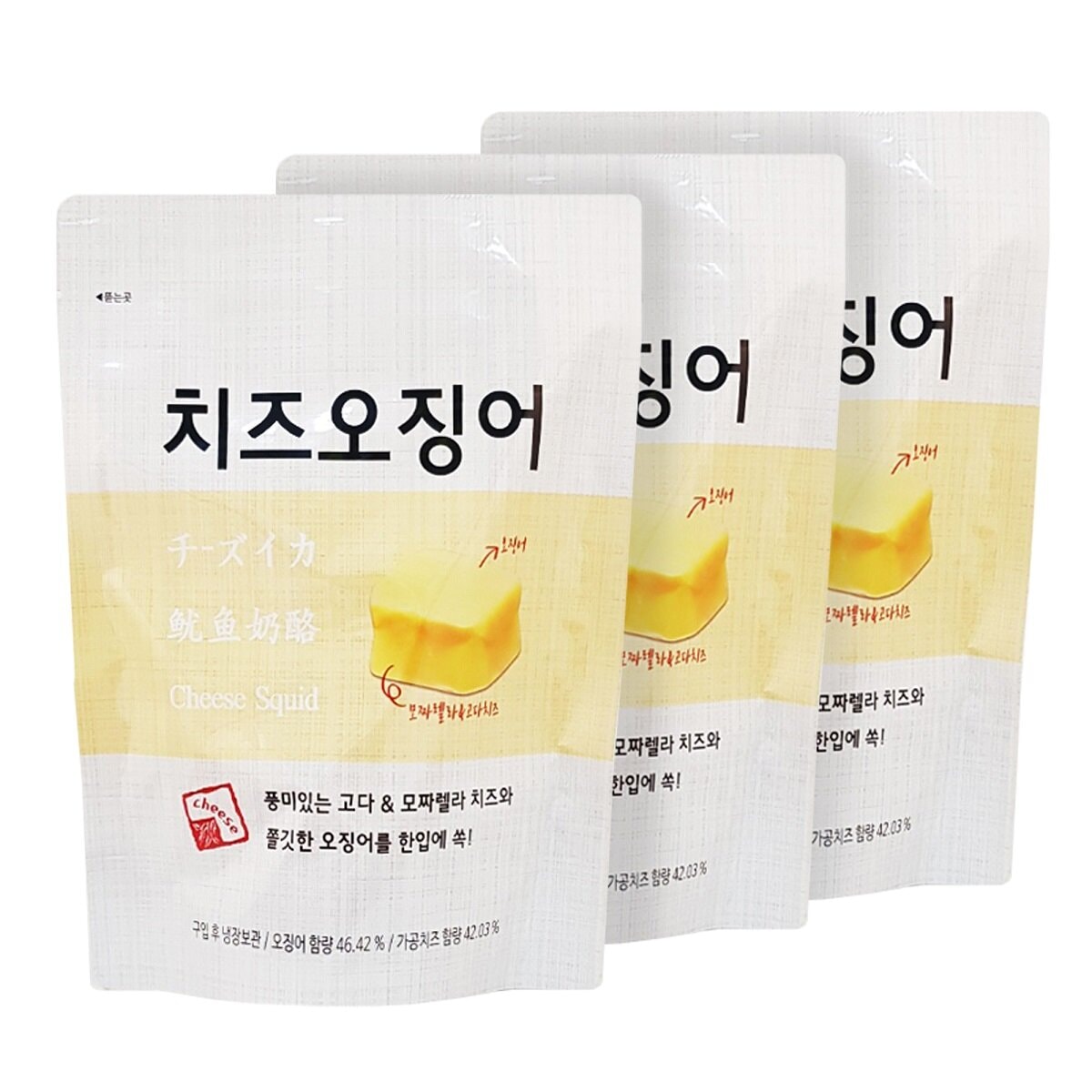 韓国-K MEAL- ママス チョイス チーズイカ 120g x 3