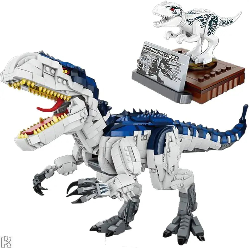 恐竜 ブロック レゴ互換 インドミナスレックス 2205pcs デュプロ 動く 可動式 リアル サウンド フィギュア ディスプレイ 人気 大迫力 組み立て式 1人用 玩具 フィギュア