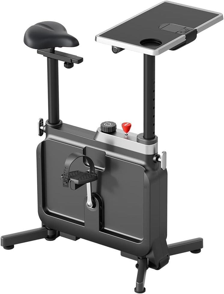 WALKINGDESK WorkstationBikeフィットネスバイク エアロバイク フィットネスマシン ルームバイク 静音設計 折りたたみ可能 コンパクト収納 負荷調整 8段階 連続使用 無制限
