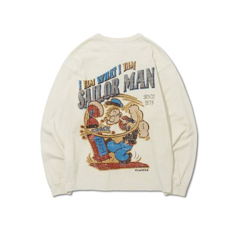 ペンフィールド PENFIELD スラブ ユニバーサル 長袖Tシャツ アイボリー FS1KT45U 480040