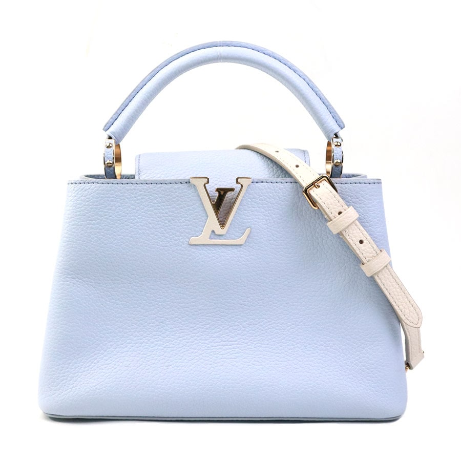 ルイ ヴィトン LOUIS VUITTON ハンドバッグ ショルダーバッグ カプシーヌBB レザー ライトパープル×アイボリー レディース M59512 90129k