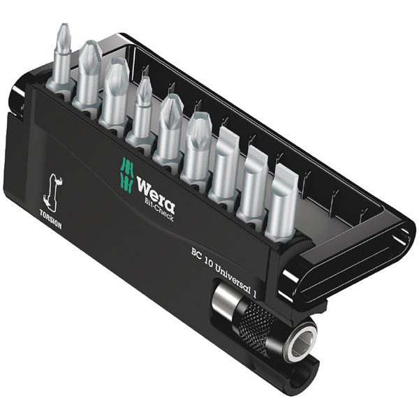 WERA ヴェラ 10点組 1/4HEX ビットチェックセット#1 056161 工具 ツール DIY 作業工具 道具
