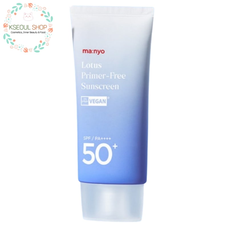 [ひんやり日焼け止め]ロータス プライマーフリー サンクリーム50ml/SPF50+ PA++++/日焼け止め/サンクリーム/日焼け止めクリーム/化粧下地/ベースメイク/毛穴くすみ/メイクキープ