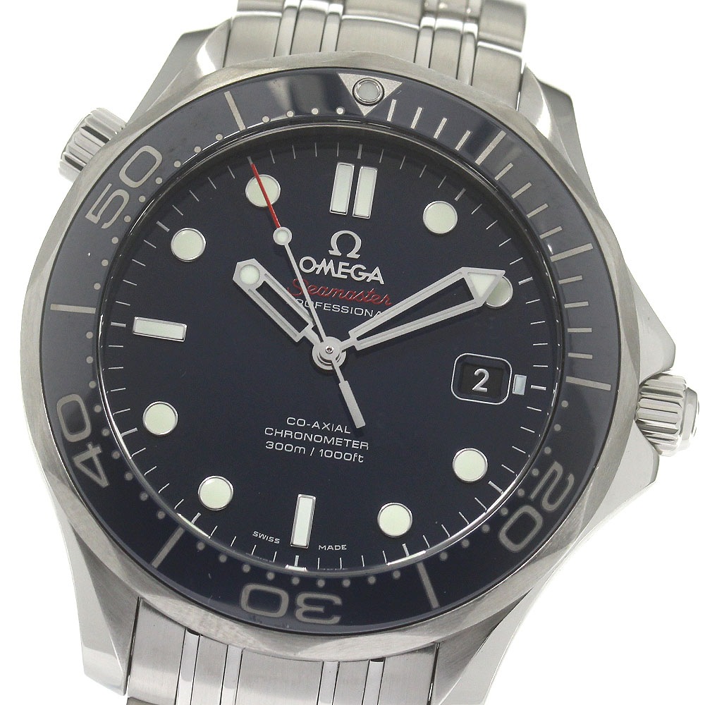 オメガ OMEGA 212.30.41.20.03.001 シーマスター300 コーアクシャル デイト 自動巻き メンズ 箱・保証書付き_843054【中古】