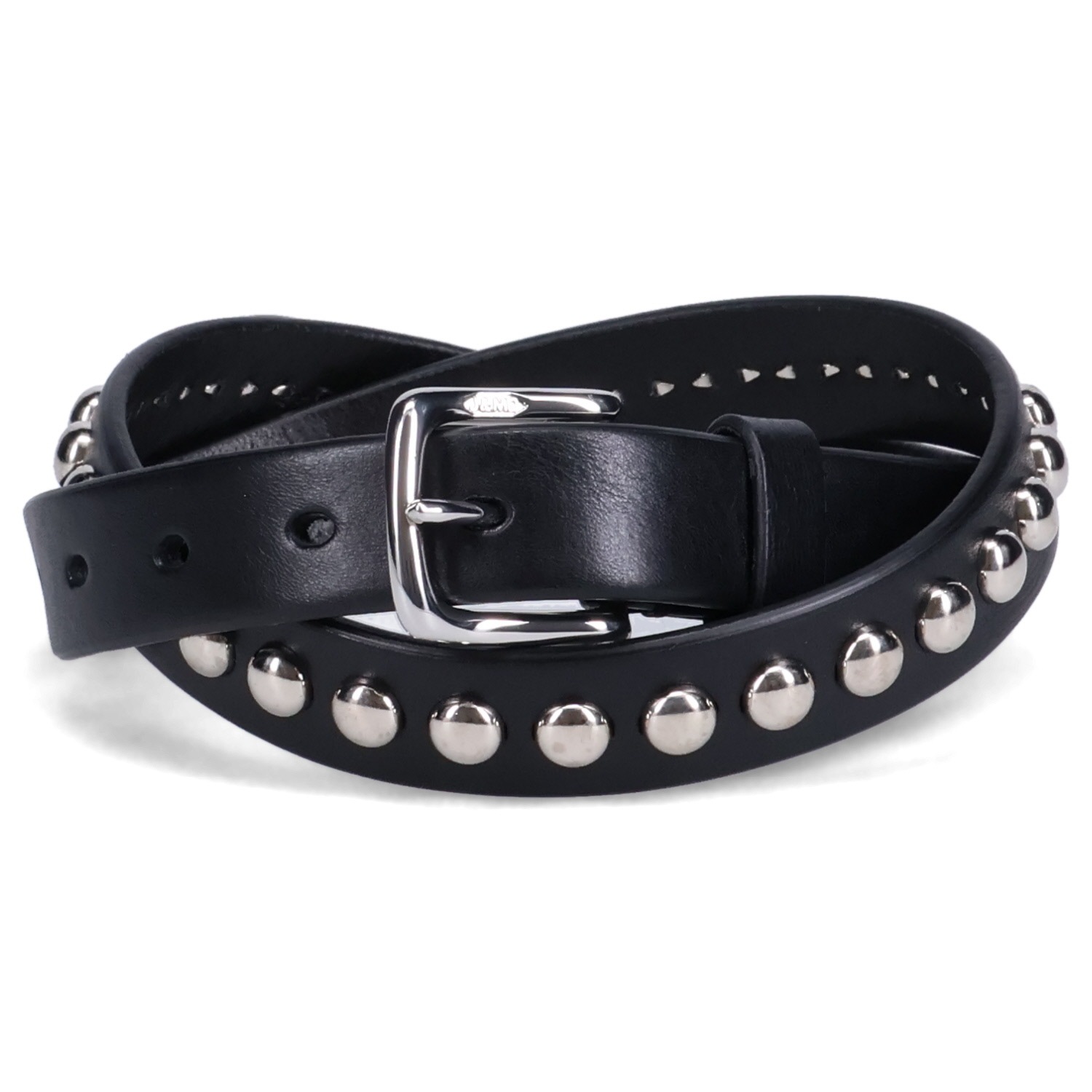 ベルト レザーベルト スタッズ ドーム リベット ナロー メンズ 本革 25MM BWSE-1DS-AN25