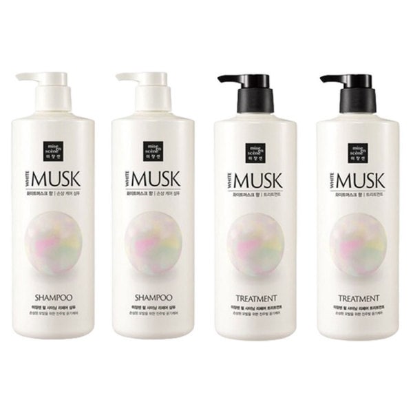 ミジャンセン ホワイトムスク香シャンプー 1000ML 2個+トリートメント 1000ML 2個(贈呈品なくなり次第贈呈終了)