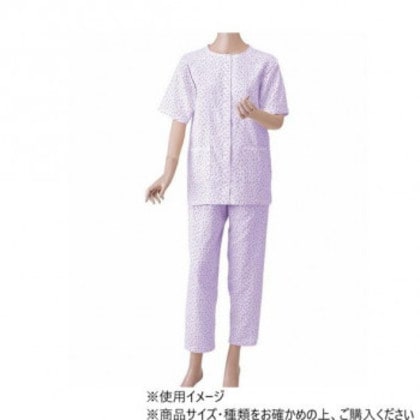 神戸生絲 婦人楽らくガーゼパジャマ上下(半袖) M No.900 パープル 5,375円