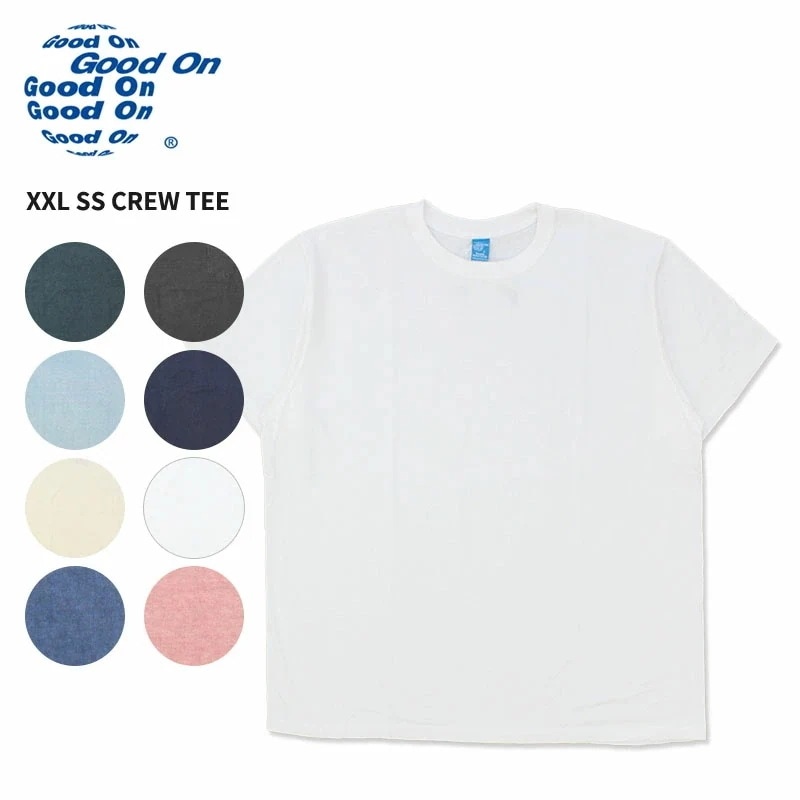 グッドオン 半袖Tシャツ Good On XXL/SS CREW TEE Tシャツ メンズ ユニセックス 大きいサイズ gost7012x