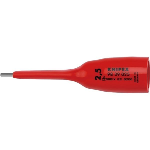 KNIPEX クニペックス 3/8SQ 1000V絶縁ヘキサゴンソケット 全長69mm 9839-025 工具 ツール DIY 作業工具