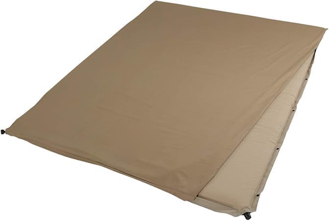 厚み4.5cmエアマット テントにフィット 丸洗いシーツ付き タン