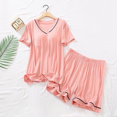 パジャマ&ショートパンツセット レディース 抜け感 部屋着 パジャマ 半袖 春 夏 ナイトウエア リラックス カジュアル 大人カジュアル 大人可愛い お泊まり会 お揃いコーデ カップル 友達 双子 お