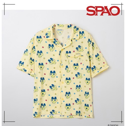 SPAO公式 たまごっち 半袖 パジャマ YELLOW 韓国人気 スパオ キャラクター