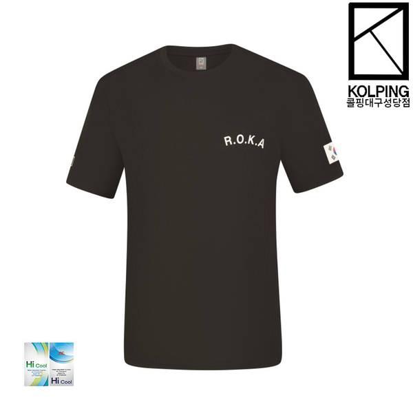 男女兼用 夏の野外活動や訓練時に着用 ラウンドTシャツ 太極旗 Tシャツ KFT4973U キル