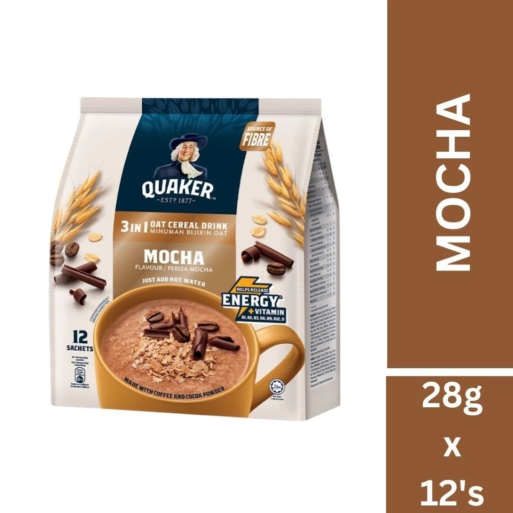 ( 2パック）クエーカーオートシリアルドリンク（モカ）12 個 × 28g