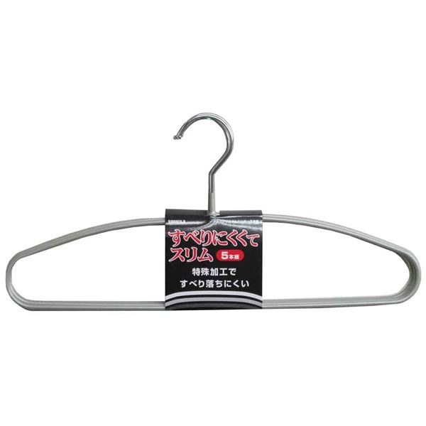 （まとめ） ノンスリップ スリムハンガー/衣類ハンガー [5本組] 超薄型形状 [x28個セット] 14,057円
