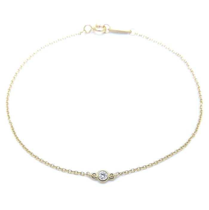 バイザヤードブレスレット 1Pダイヤモンド エルサペレッティ K18YG イエローゴールド レディース/294298【中古】 38,220円