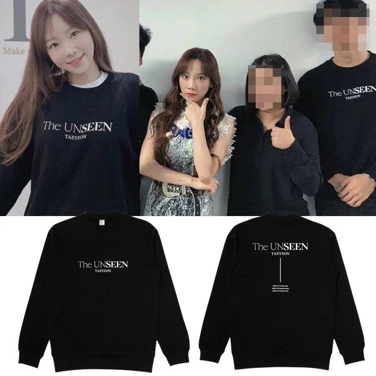 少女時代キムテヨンコンサートthe Unseenプルオーバープリントクルーネック服