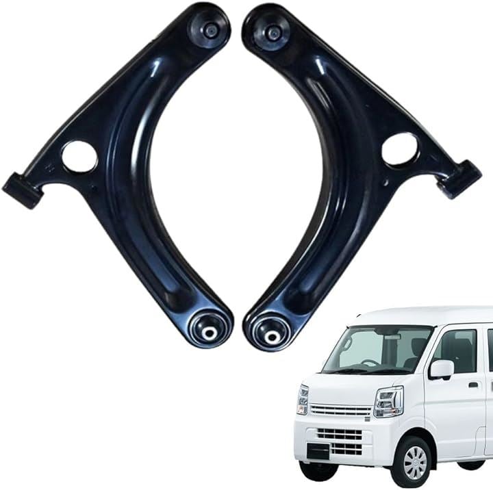 互換品 純正互換 エブリィ キャリィ スクラム コントロールアーム ロアアーム 左右セット(ブラック)