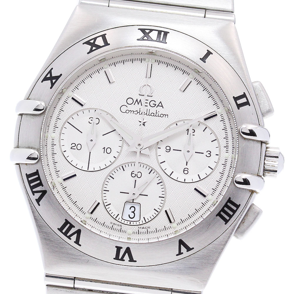 オメガ OMEGA 1542.30 コンステレーション クロノグラフ デイト クォーツ メンズ 美品 保証書付き_847535【中古】